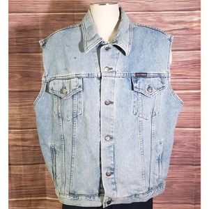 Harley Davidson Vest XL Men's Denim Vest